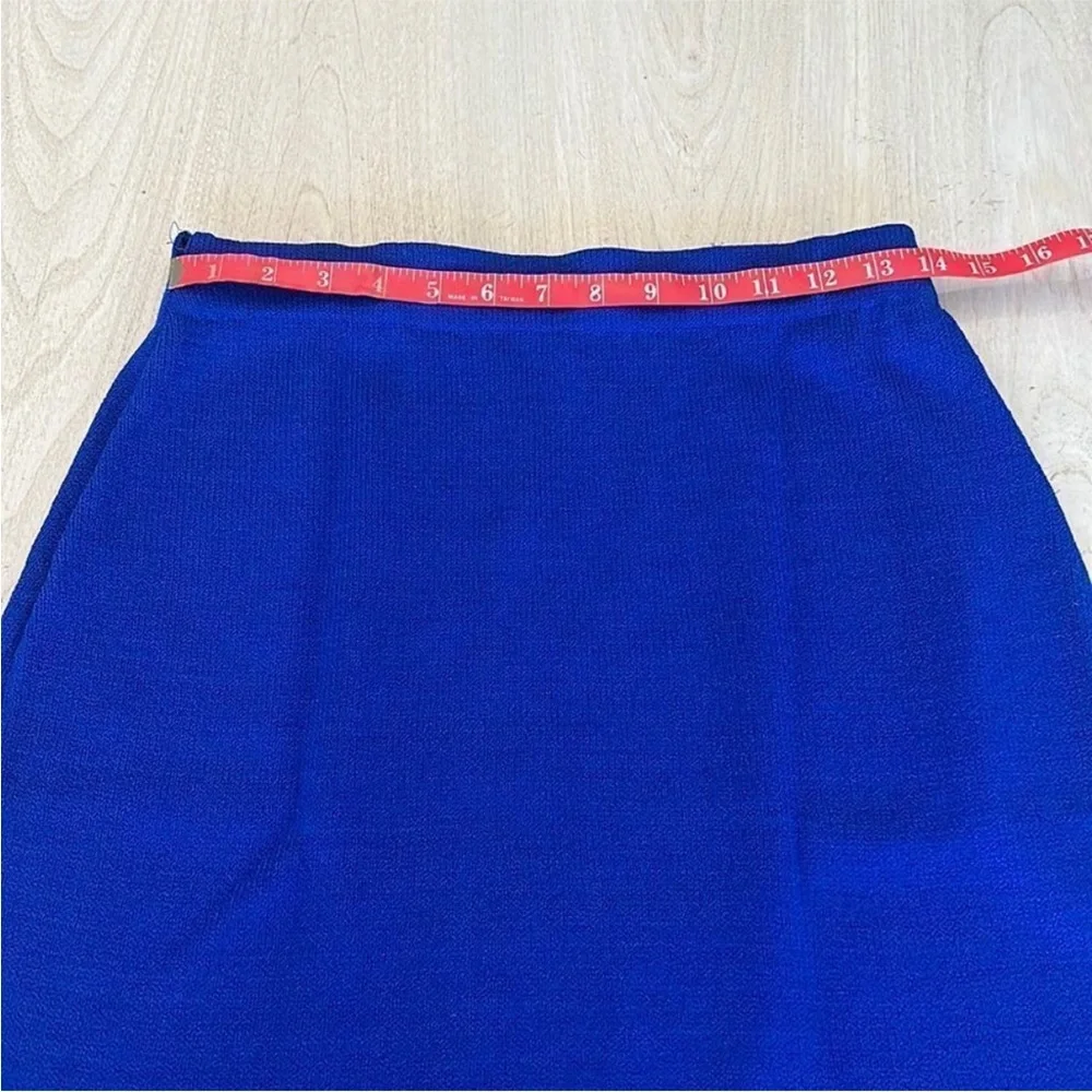 St. John Collection Royal Blue and Black Skirt Suit Set